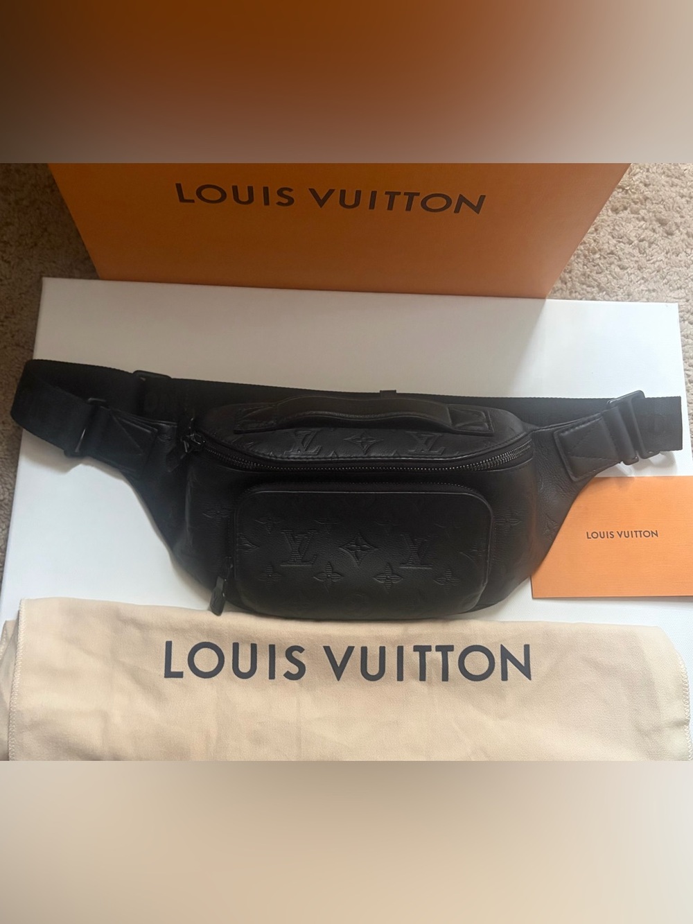 Louis Vuitton Black Crossbody Bumbag